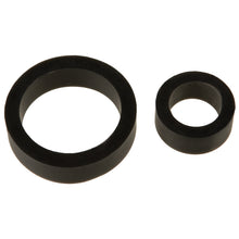 Load image into Gallery viewer, Silicone Cock Rings Double Pack Black
