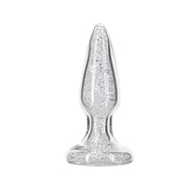 Load image into Gallery viewer, Pillow Talk Fancy Luxurious Glass Anal Plug Clear Gem Dildo