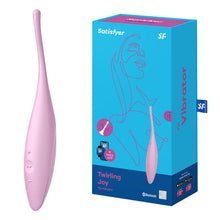 Load image into Gallery viewer, Satisfyer Twirling Joy Clitoral Stimulator App Connect Tip Vibrator USB Pink