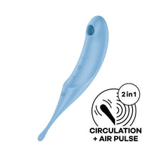 Load image into Gallery viewer, Satisfyer Twirling Pro 2-in-1 Air Pulse Clitoral Stimulator Tip Nipple Vibrator
