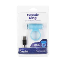 Load image into Gallery viewer, Power bullet Cosmic Cock Ring w Bullet Glow in the Dark