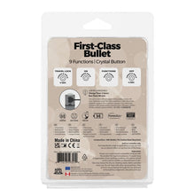 Load image into Gallery viewer, Power Bullet First Class Rechargeable Bulllet w Crystal Gun Metal