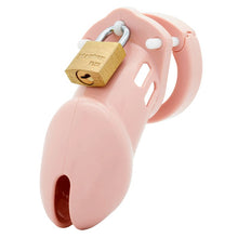 Load image into Gallery viewer, CB-X Cockcage CB-6000 Clear Male Penis Chastity Kit Cage Pink