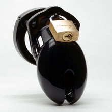 Load image into Gallery viewer, CB-X Cockcage CB-6000s Clear Male Penis Chastity Kit Cage Black