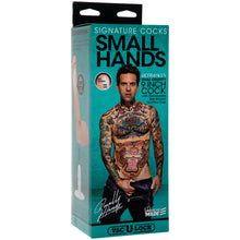 Load image into Gallery viewer, Small Hands Cock w Removable Vac-U-Lock Suction Cup Vanilla