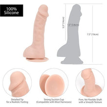Load image into Gallery viewer, Addiction Brad 7.5" Dong with Bullet Vibrator Realistic Dildo Sex Toy