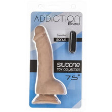 Load image into Gallery viewer, Addiction Brad 7.5" Dong with Bullet Vibrator Realistic Dildo Sex Toy