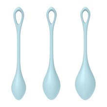 Load image into Gallery viewer, Satisfyer Yoni Weighted Power Kegel Balls Ben Wa Pelvic Floor Exerciser Blue