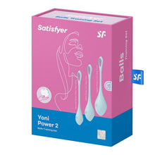 Load image into Gallery viewer, Satisfyer Yoni Weighted Power Kegel Balls Ben Wa Pelvic Floor Exerciser Blue