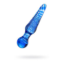 Load image into Gallery viewer, Sexus Glass Dildo Blue 17cm