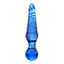 Load image into Gallery viewer, Sexus Glass Dildo Blue 17cm