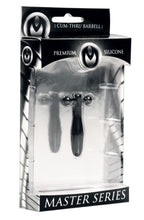Load image into Gallery viewer, Silicone Cum-Thru Barbell Penis Plug