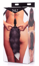 Load image into Gallery viewer, Fox Tail Anal Plug Grey