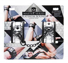 Load image into Gallery viewer, Platinum Bound Embellished Metallic Ankle Cuffs