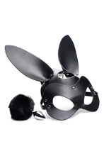 Load image into Gallery viewer, Bunny Tail Anal Plug and Mask Set
