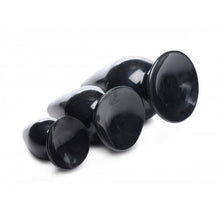 Load image into Gallery viewer, Triple Cones 3 Pc Anal Plug Set Black