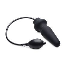 Load image into Gallery viewer, Ass Pand Large Inflatable Silicone Plug Black - LOVEBEE