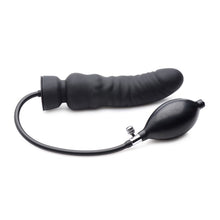 Load image into Gallery viewer, Dick Spand Inflatable Silicone Dildo Black