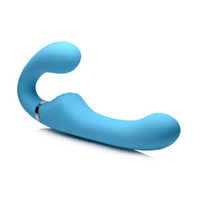 Load image into Gallery viewer, Mighty Rider 10X Strapless Strap-On Blue w Remote