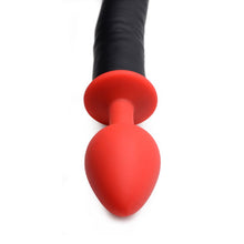 Load image into Gallery viewer, Devil Tail Anal Plug & Horn Set Black