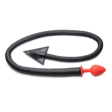 Load image into Gallery viewer, Devil Tail Anal Plug & Horn Set Black