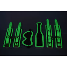 Load image into Gallery viewer, Kink In the Dark Glowing Bondage Set Flouro Green