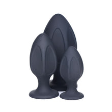 Load image into Gallery viewer, Triple Juicers Silicone Anal Plug Set Black