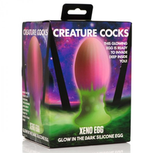 Load image into Gallery viewer, Creature Cock Xeno Egg Glow in the Dark Silicone Egg Large Anal Sex Toy