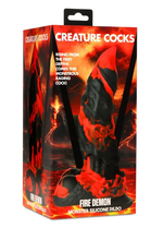 Load image into Gallery viewer, Creature Cocks Fire Demon Monster Silicone Dildo 8.5" Suction Cup Sex Toy