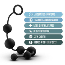 Load image into Gallery viewer, Anal Adventures Platinum Silicone Large Anal Beads - LOVEBEE