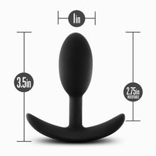 Load image into Gallery viewer, Anal Adventures Platinum Silicone Vibra Slim Plug Small