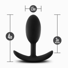 Load image into Gallery viewer, Anal Adventures Platinum Silicone Vibra Slim Plug Medium