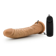 Load image into Gallery viewer, Dr Skin 8.5in Vibrating Realistic Cock w Suction Mocca