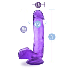Load image into Gallery viewer, 7" Blush B Yours Sweet N Hard 1 Realistic Dildo Suction Cup Dong Sex Toy