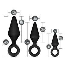 Load image into Gallery viewer, Anal Adventures Platinum Silicone Loop Plug Kit - LOVEBEE