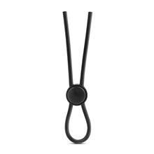 Load image into Gallery viewer, Stay Hard Silicone Loop Cock Ring Black