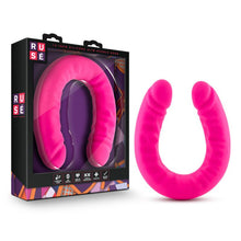 Load image into Gallery viewer, Ruse Silicone 18" Large Pink Double Dong Lesbian Couples Sex Toy