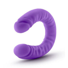 Load image into Gallery viewer, Ruse Silicone 18" Large Purple Double Dong Lesbian Couples Sex Toy