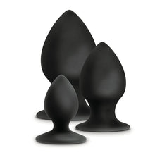 Load image into Gallery viewer, Anal Adventures Platinum Silicone Anal Stout Plug Kit - LOVEBEE