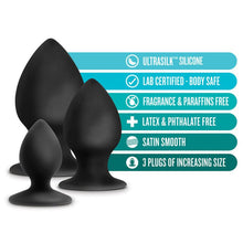 Load image into Gallery viewer, Anal Adventures Platinum Silicone Anal Stout Plug Kit - LOVEBEE