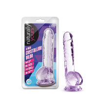 Load image into Gallery viewer, Naturally Yours 8" Crystaline Dildo Amethyst