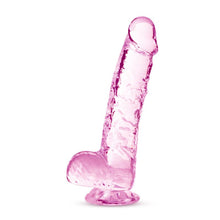 Load image into Gallery viewer, Naturally Yours 6" Crystaline Dildo Rose