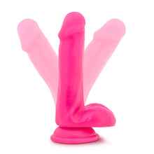 Load image into Gallery viewer, Blush Neo Dual Density Cock Balls 6" Dildo Neon Pink Dong Sex Toy