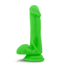 Load image into Gallery viewer, Blush Neo Dual Density Cock Balls 6" Dildo Neon Green Dong Sex Toy