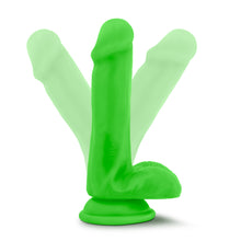 Load image into Gallery viewer, Blush Neo Dual Density Cock Balls 6" Dildo Neon Green Dong Sex Toy