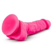 Load image into Gallery viewer, Neo Elite 7.5" Silicone Dual Density Cock Balls Dildo Neon Pink Sex Toy