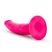 Load image into Gallery viewer, Neo Elite 7.5" SILICONE Dual Density Cock Dildo Suction Cup Neon Pink Sex Toy