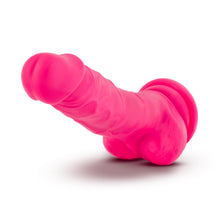 Load image into Gallery viewer, Blush Neo Dual Density Cock Balls 7" Dildo Neon Pink Dong Sex Toy