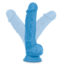 Load image into Gallery viewer, Blush Neo Dual Density Cock Balls 7" Dildo Neon Blue Dong Sex Toy