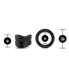 Load image into Gallery viewer, Stay Hard Beef Ball Stretcher Snug 1inch Black